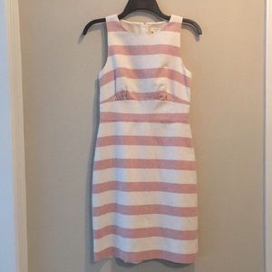 Striped J Crew Linen Shift Dress